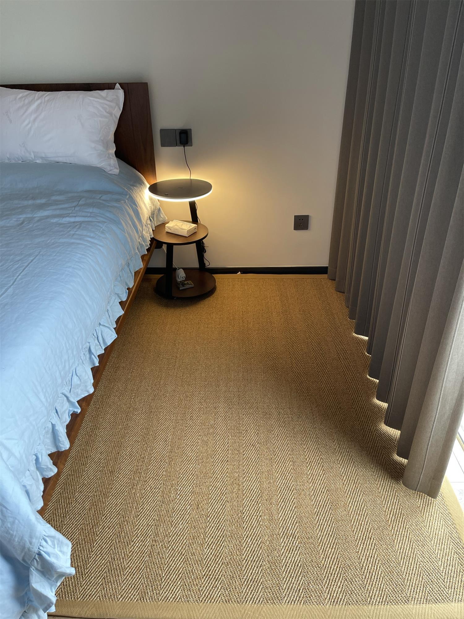 Modern Tiered LED Torchiere Floor Lamp with QI Wireless Charging and Wood Accents