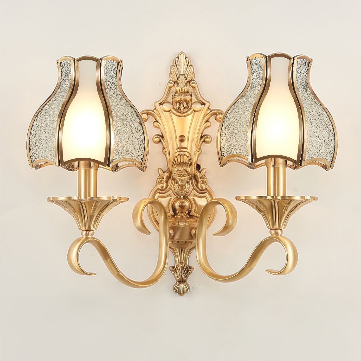 elegant-brass-and-white-glass-wall-sconce-light-fixture-for-modern-interior-spaces