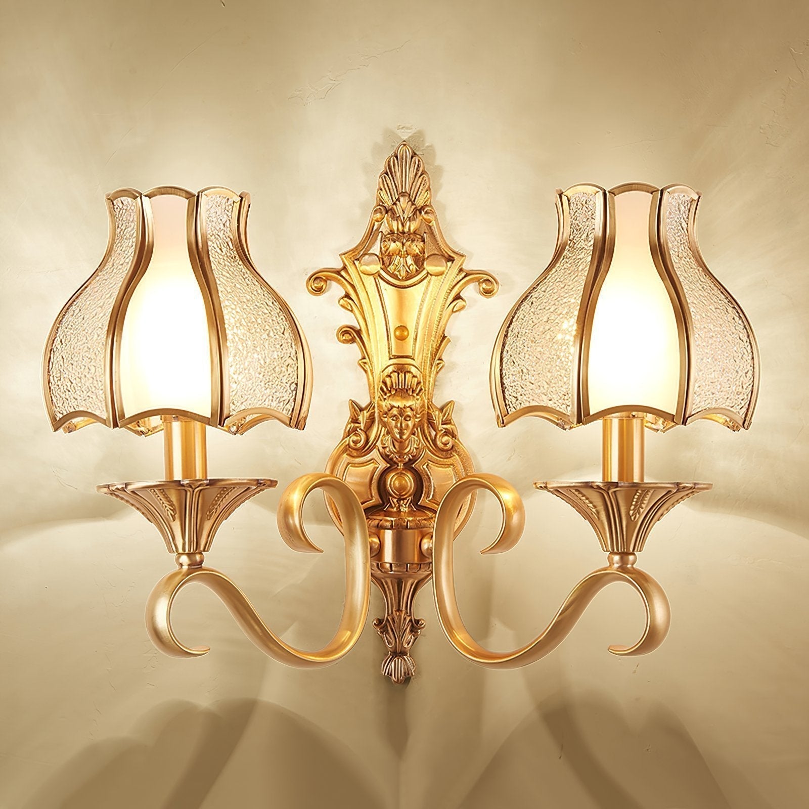 elegant-brass-and-white-glass-wall-sconce-light-fixture-for-modern-interior-spaces