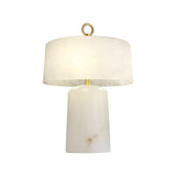 Vintage Marble and Brass Table Lamp for Luxury Bedside and Living Room Lighting