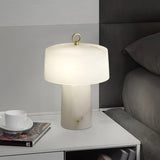 Vintage Marble and Brass Table Lamp for Luxury Bedside and Living Room Lighting