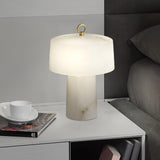 Vintage Marble and Brass Table Lamp for Luxury Bedside and Living Room Lighting