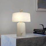 Vintage Marble and Brass Table Lamp for Luxury Bedside and Living Room Lighting