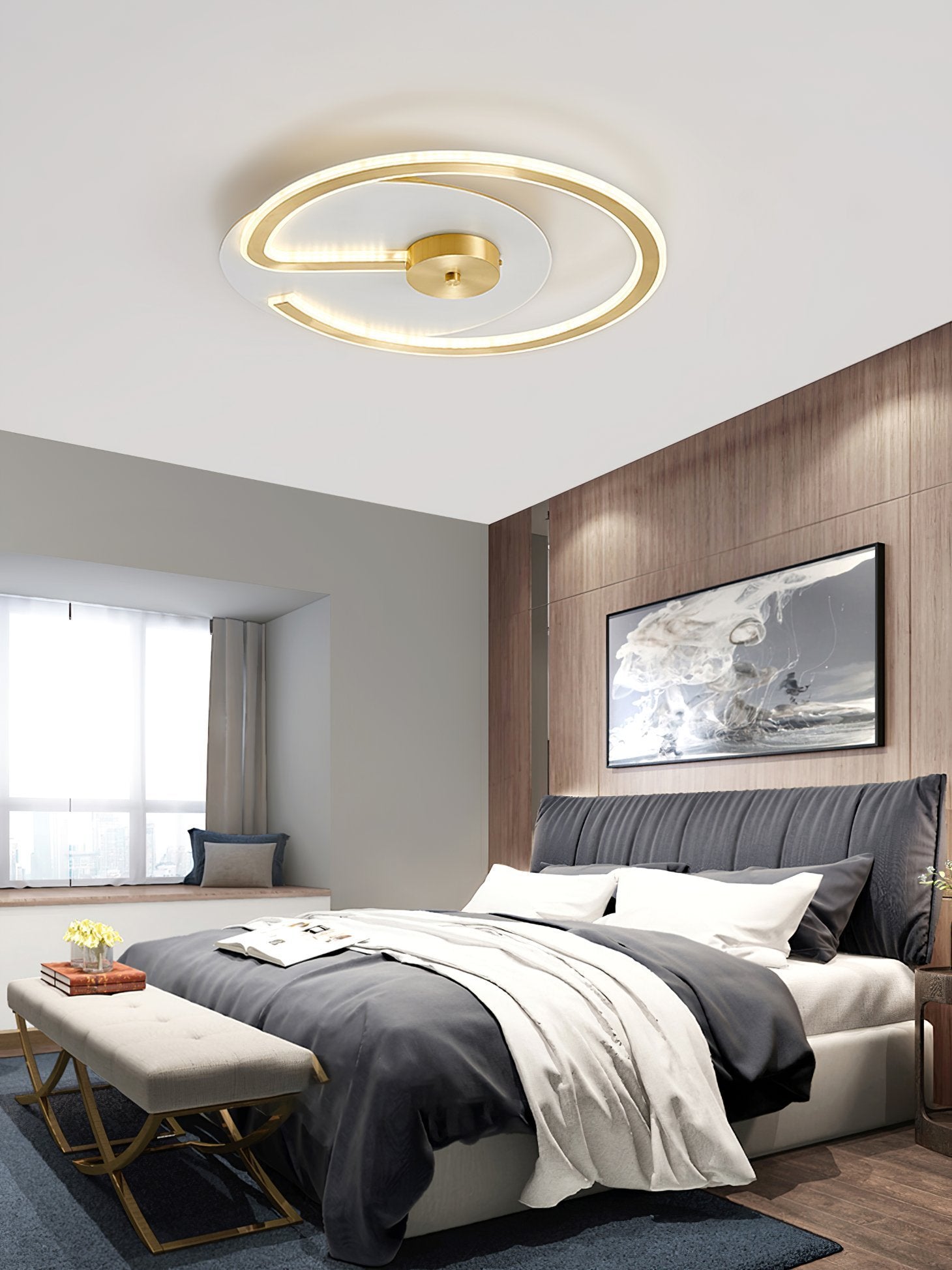 circular-brass-flush-mount-led-ceiling-light-with-silicone-diffuser-and-three-color-changing-modes
