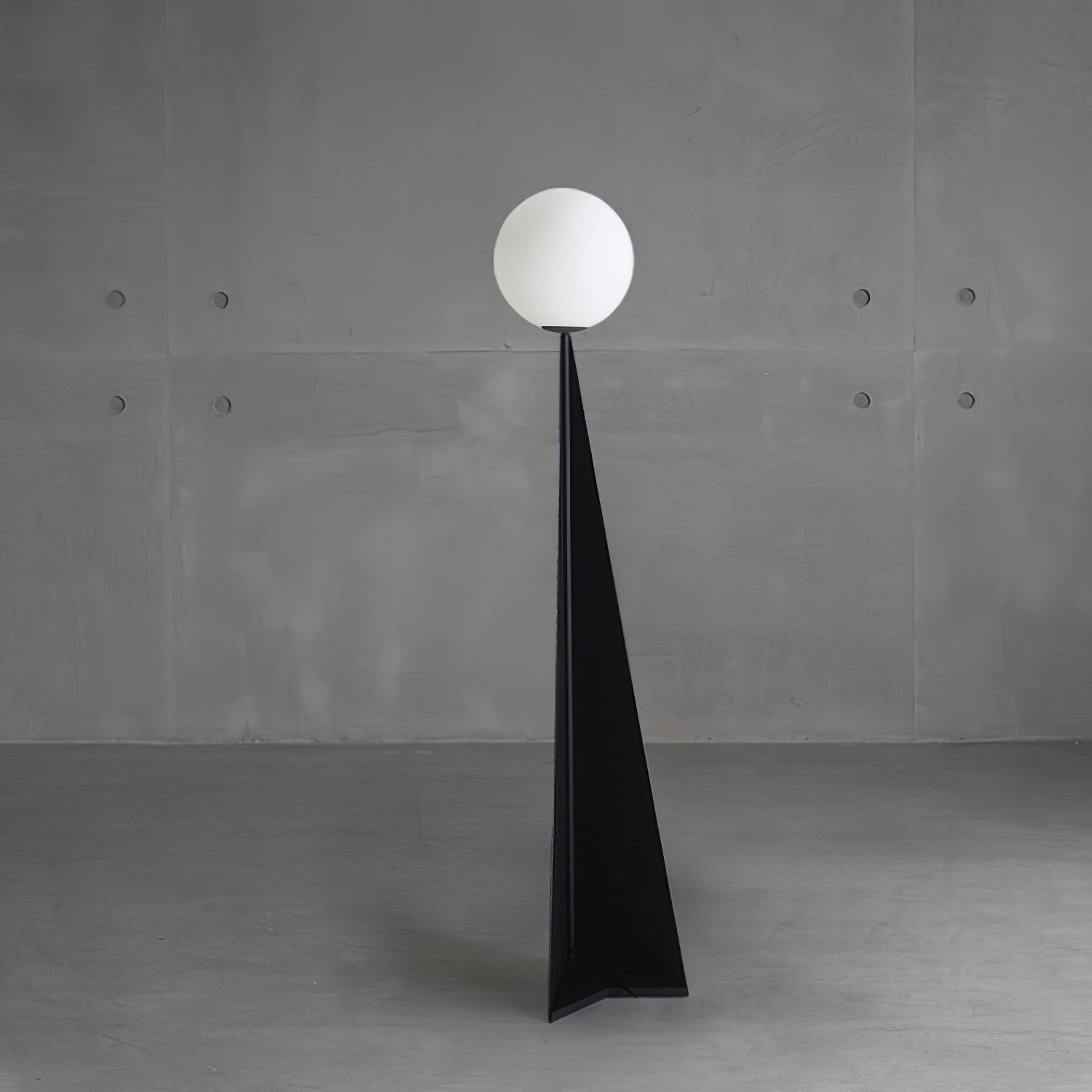 Modern Geometric Apex Sphere Floor Lamp with Tapered Base for Living Room Office