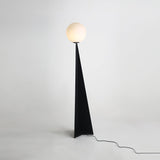 Modern Geometric Apex Sphere Floor Lamp with Tapered Base for Living Room Office