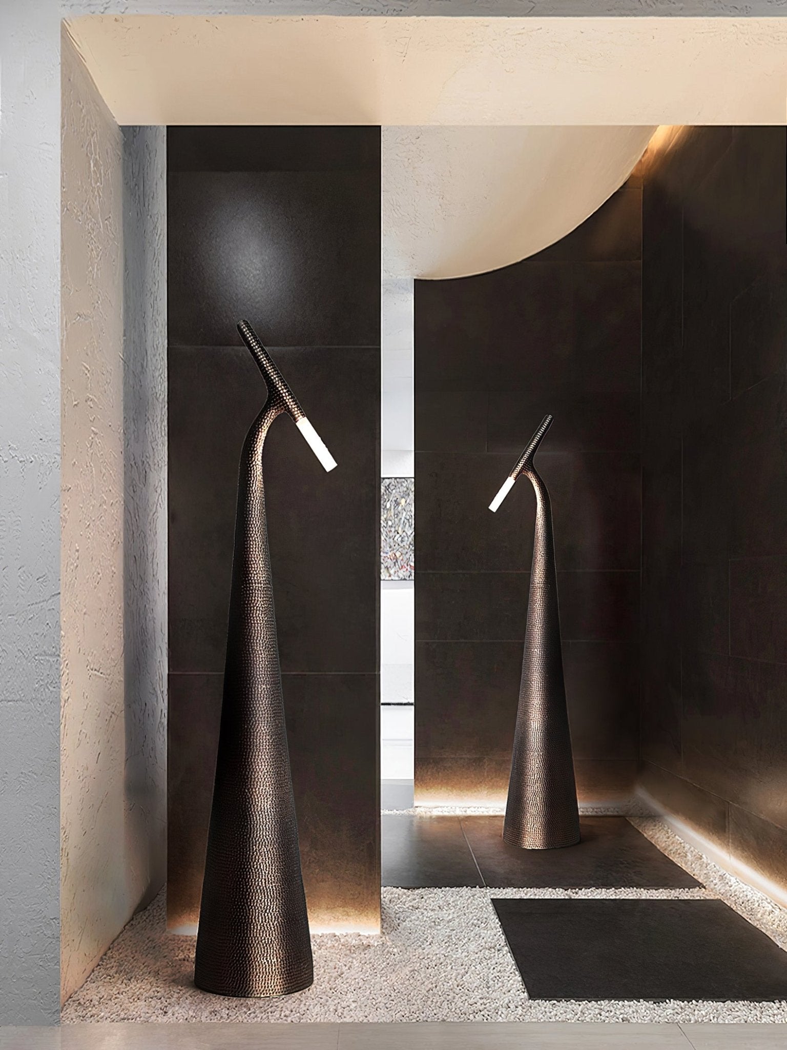 Modern Apex Texture Ambient LED Floor Lamp for Elegant Home and Office Lighting