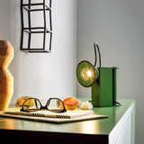 Modern Triangular Shade Tripod Floor Lamp with Walnut Wood Base for Living Room