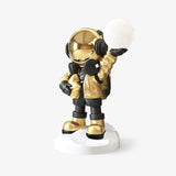 Apollo Astronaut Resin Standing Lamp with Integrated LED and Rechargeable Battery