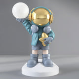 Apollo Astronaut Resin Standing Lamp with Integrated LED and Rechargeable Battery
