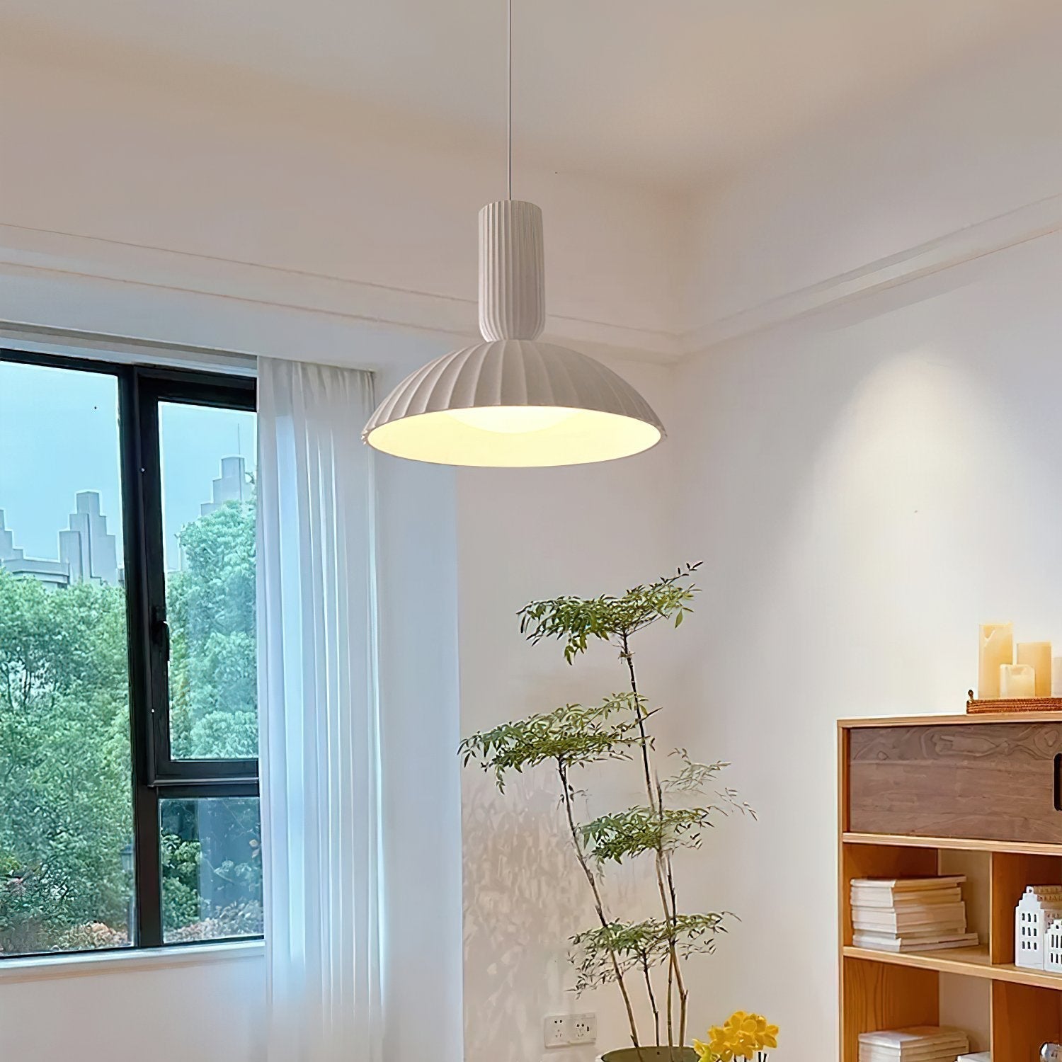 modern-fluted-resin-pendant-lamp-french-classical-art-integrated-led-hanging-light