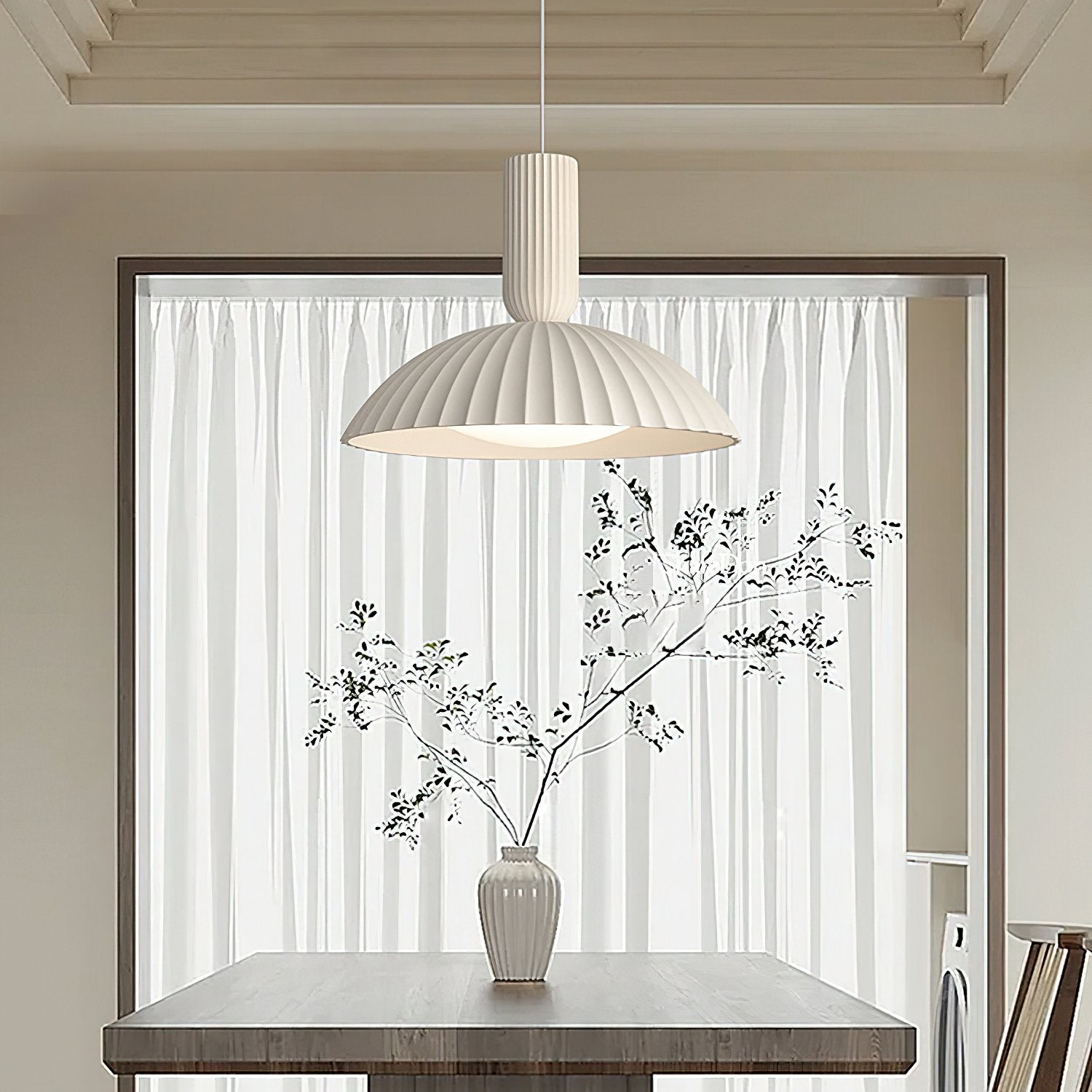 modern-fluted-resin-pendant-lamp-french-classical-art-integrated-led-hanging-light