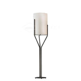 Elegant Brass Arborescence Floor Lamp Contemporary Reading Light with Cloth Shade