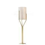 Elegant Brass Arborescence Floor Lamp Contemporary Reading Light with Cloth Shade