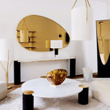 Elegant Brass Arborescence Floor Lamp Contemporary Reading Light with Cloth Shade