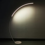 Modern LED Arc Floor Lamp Minimalist Standing Accent Light for Living Room