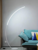 Modern LED Arc Floor Lamp Minimalist Standing Accent Light for Living Room