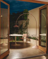 Modern Arc Torchiere Floor Lamp with Flexible Extension and Aluminum Body