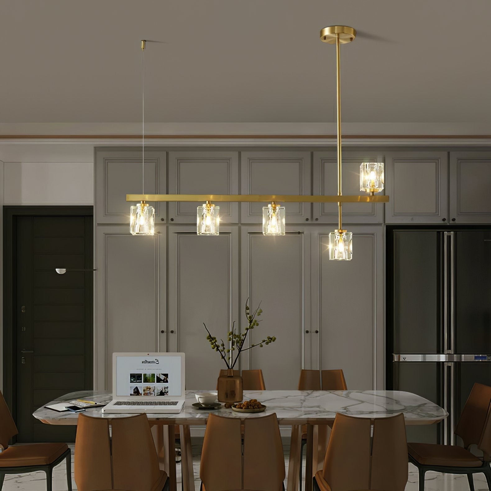 luxury-arcachon-brass-and-crystal-cube-chandelier-linear-pendant-for-kitchen-island