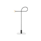 Modern Industrial Arcane Orb Glass Globe Floor Lamp with Metal Frame