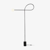 Modern Industrial Arcane Orb Glass Globe Floor Lamp with Metal Frame