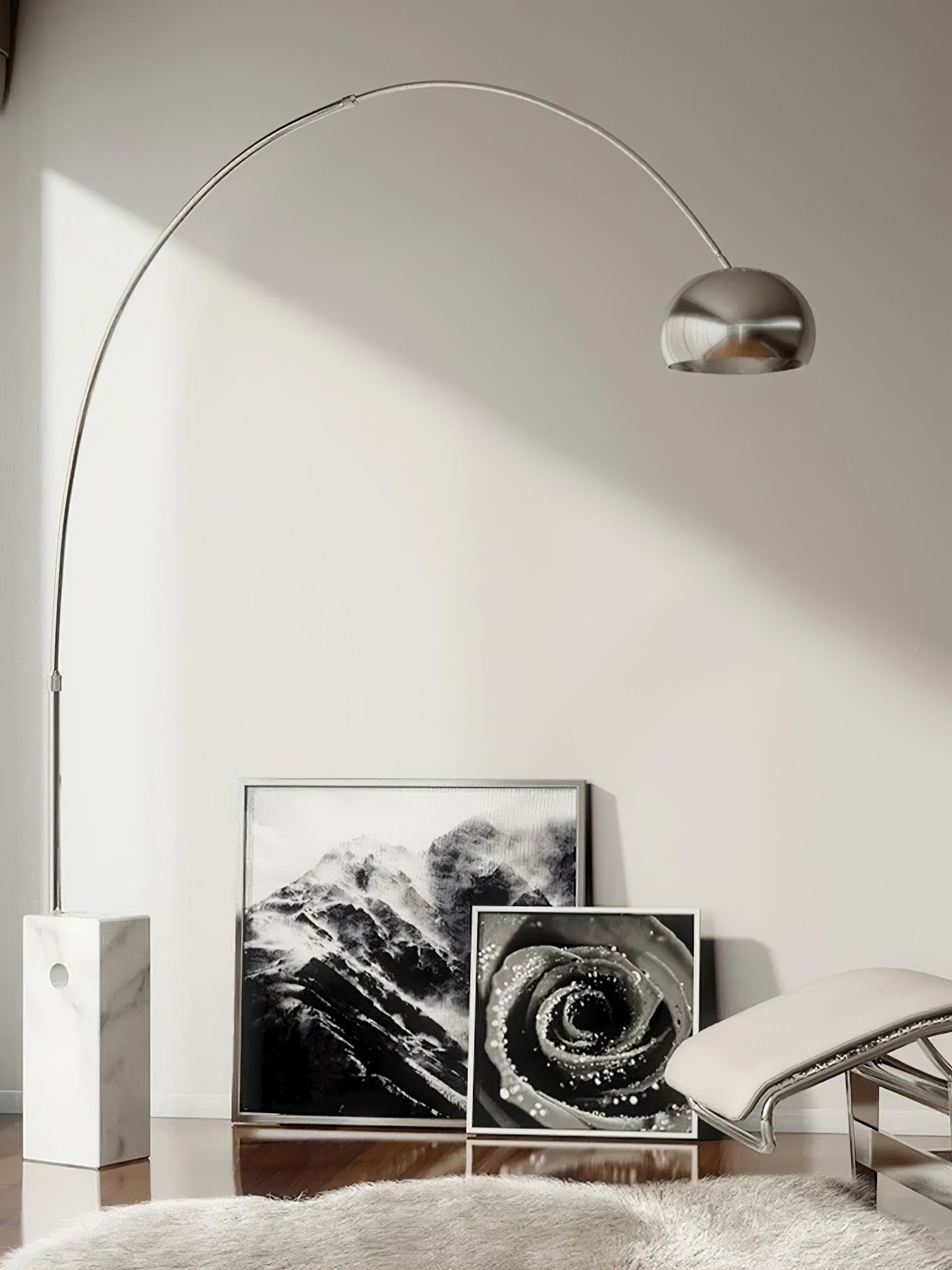 modern-arched-stainless-steel-floor-lamp-with-white-marble-base-for-living-room-and-office-polished-silver