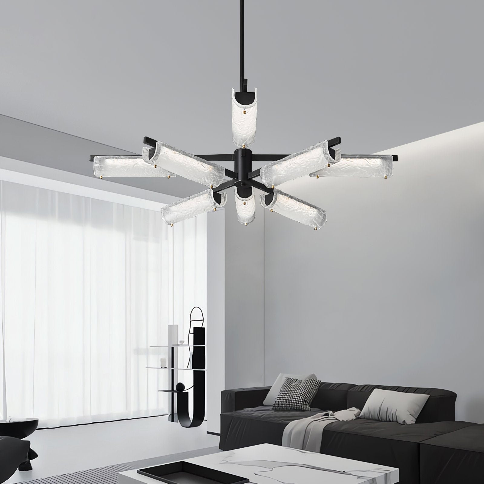ariel-modern-brass-led-chandelier-with-tubular-glass-shades-and-three-color-changing-mode