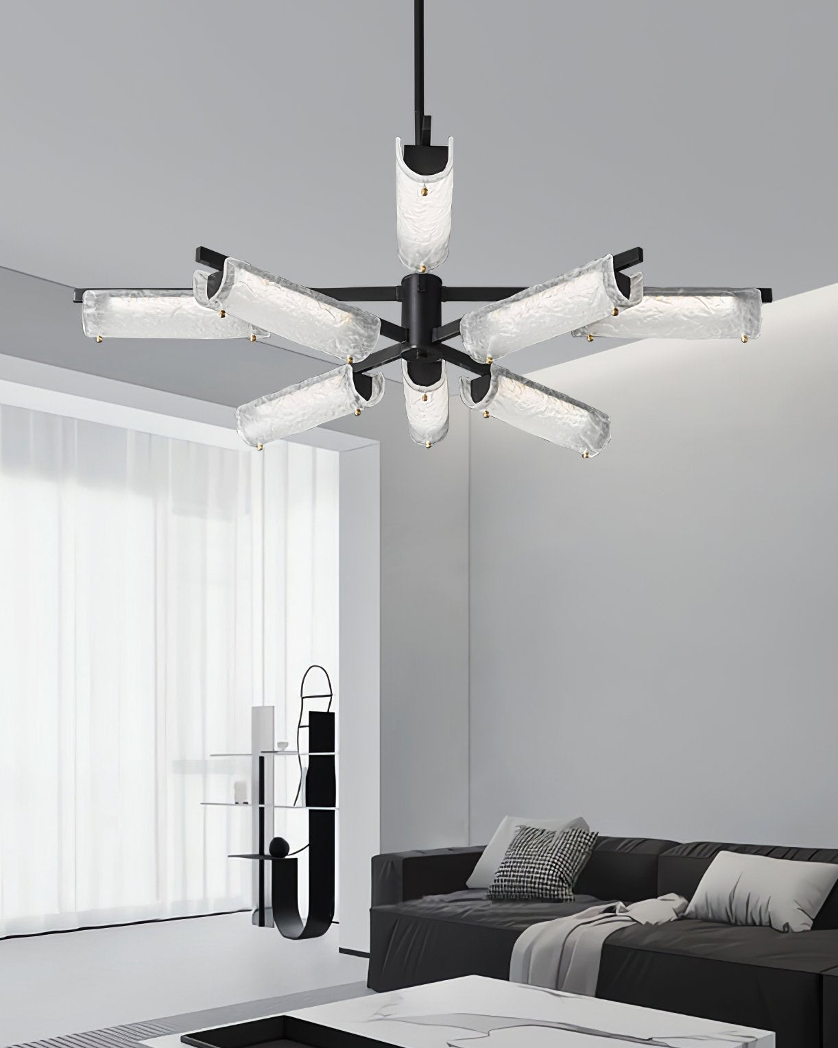 ariel-modern-brass-led-chandelier-with-tubular-glass-shades-and-three-color-changing-mode