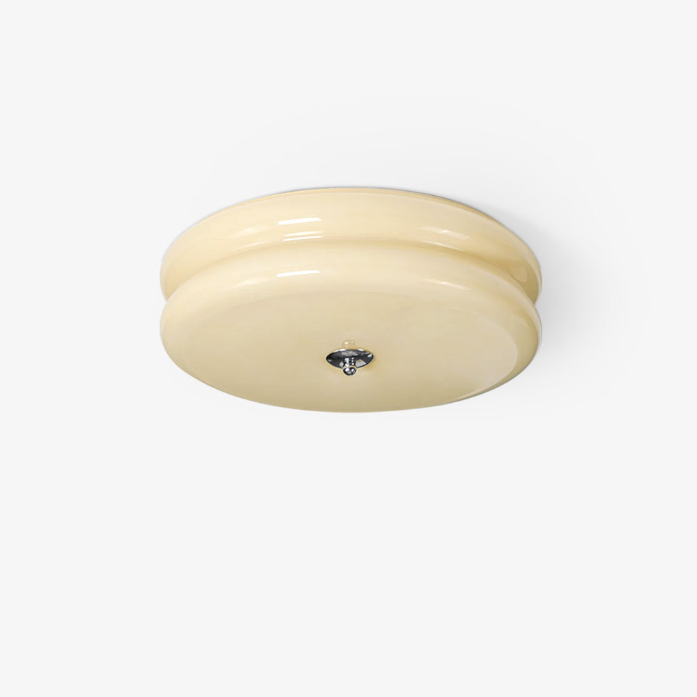 Vintage Art Deco Integrated LED Flush Mount Ceiling Light for Modern Interiors