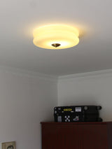 Vintage Art Deco Integrated LED Flush Mount Ceiling Light for Modern Interiors