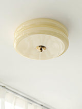 Vintage Art Deco Integrated LED Flush Mount Ceiling Light for Modern Interiors