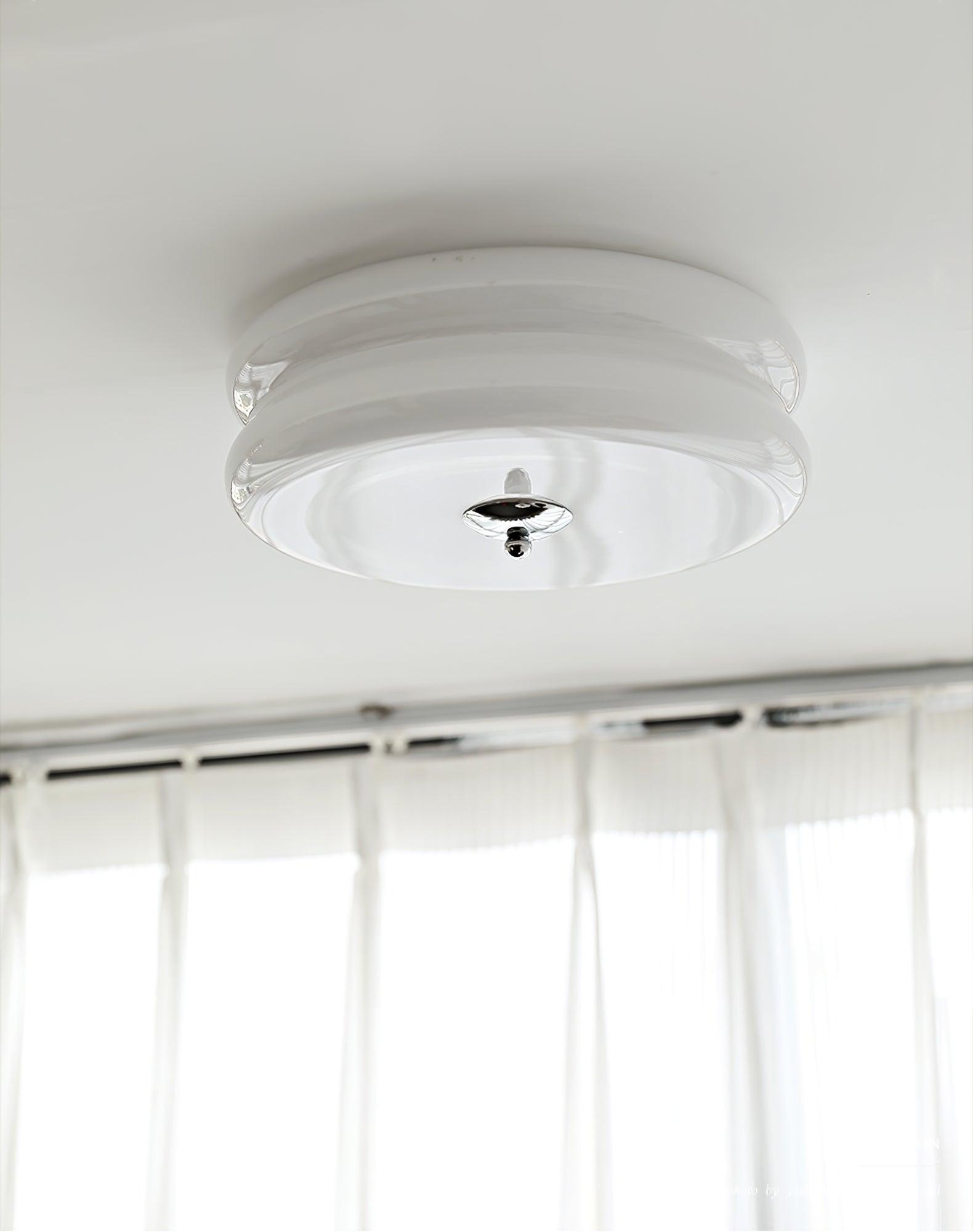 Vintage Art Deco Integrated LED Flush Mount Ceiling Light for Modern Interiors