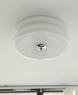 Vintage Art Deco Integrated LED Flush Mount Ceiling Light for Modern Interiors