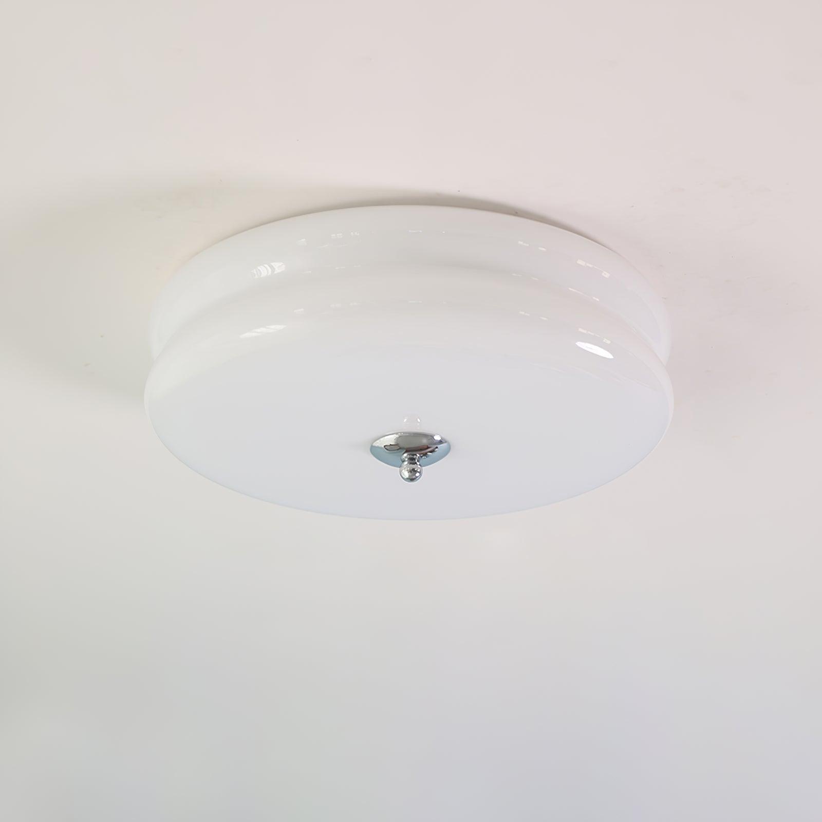 Vintage Art Deco Integrated LED Flush Mount Ceiling Light for Modern Interiors