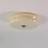 Vintage Art Deco Integrated LED Flush Mount Ceiling Light for Modern Interiors