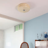 Vintage Art Deco Integrated LED Flush Mount Ceiling Light for Modern Interiors