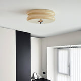 Vintage Art Deco Integrated LED Flush Mount Ceiling Light for Modern Interiors