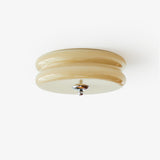Vintage Art Deco Integrated LED Flush Mount Ceiling Light for Modern Interiors