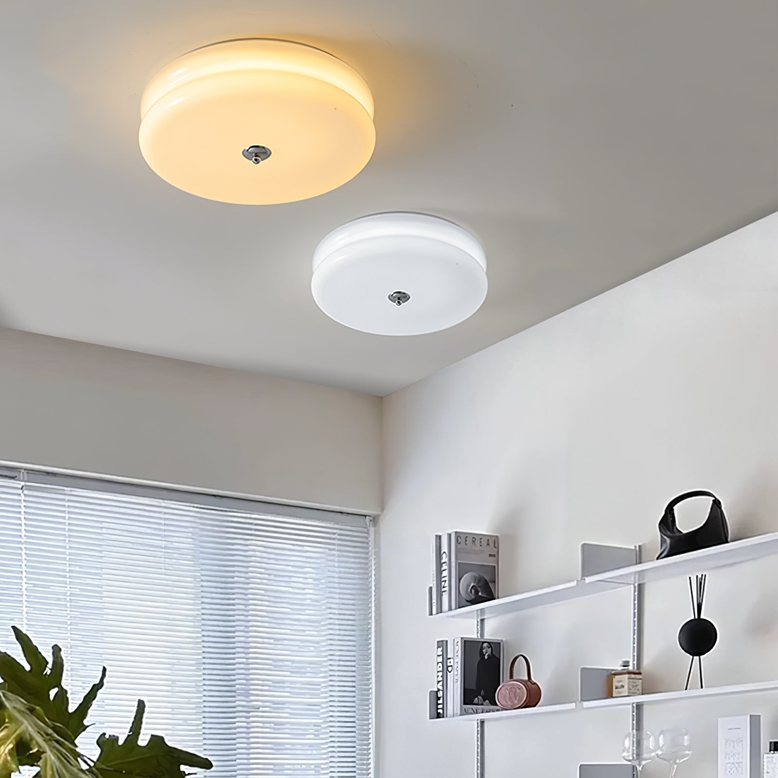 Vintage Art Deco Integrated LED Flush Mount Ceiling Light for Modern Interiors