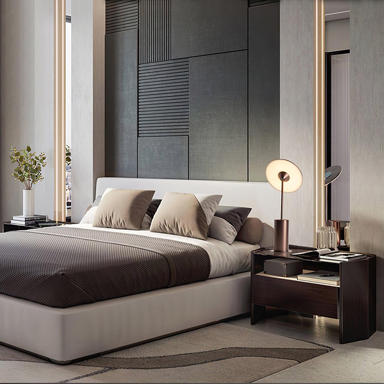 Modern Minimalist Adjustable LED Table Lamp with Stainless Steel Stem for Office and Desk