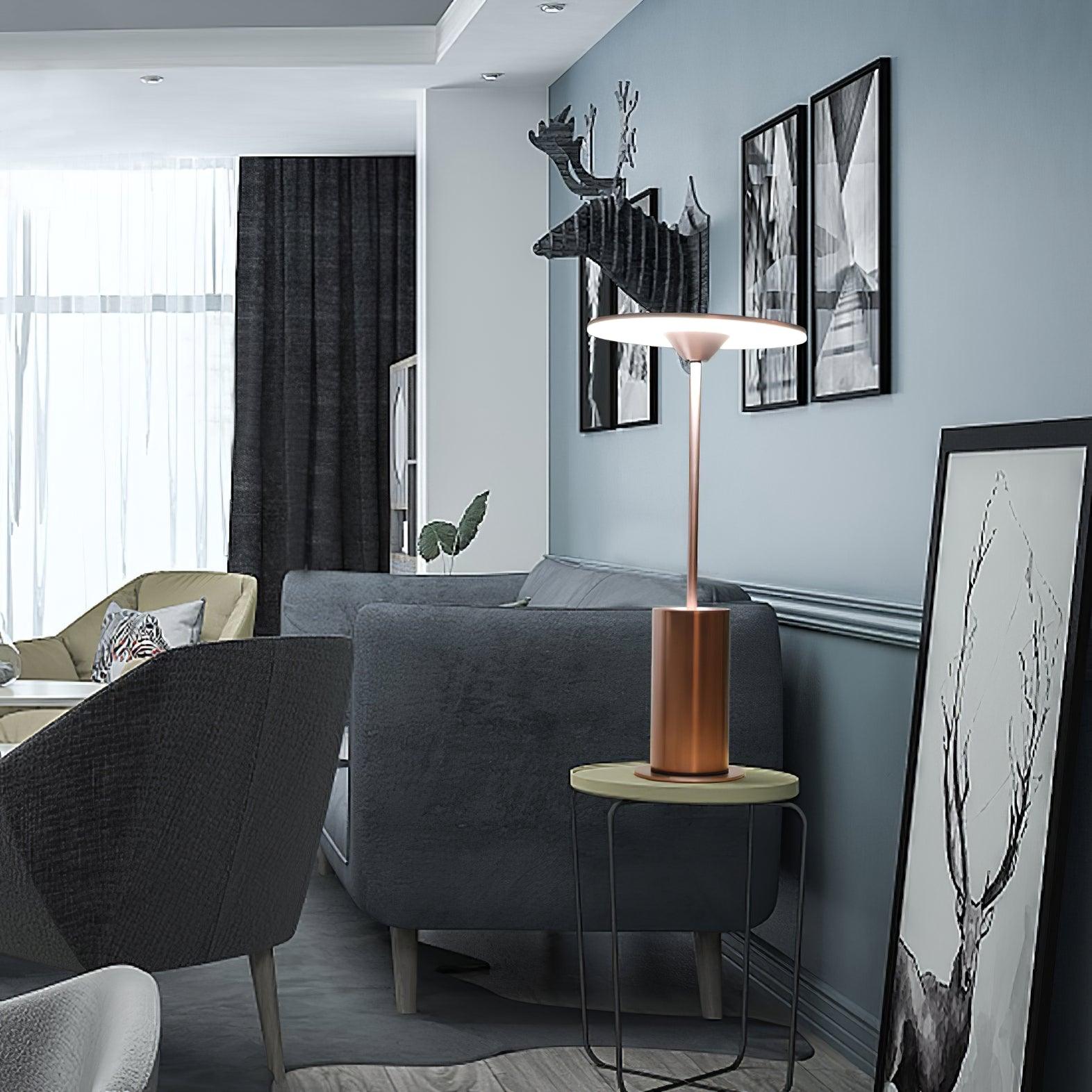 Modern Minimalist Adjustable LED Table Lamp with Stainless Steel Stem for Office and Desk