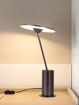 Modern Minimalist Adjustable LED Table Lamp with Stainless Steel Stem for Office and Desk