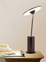 Modern Minimalist Adjustable LED Table Lamp with Stainless Steel Stem for Office and Desk