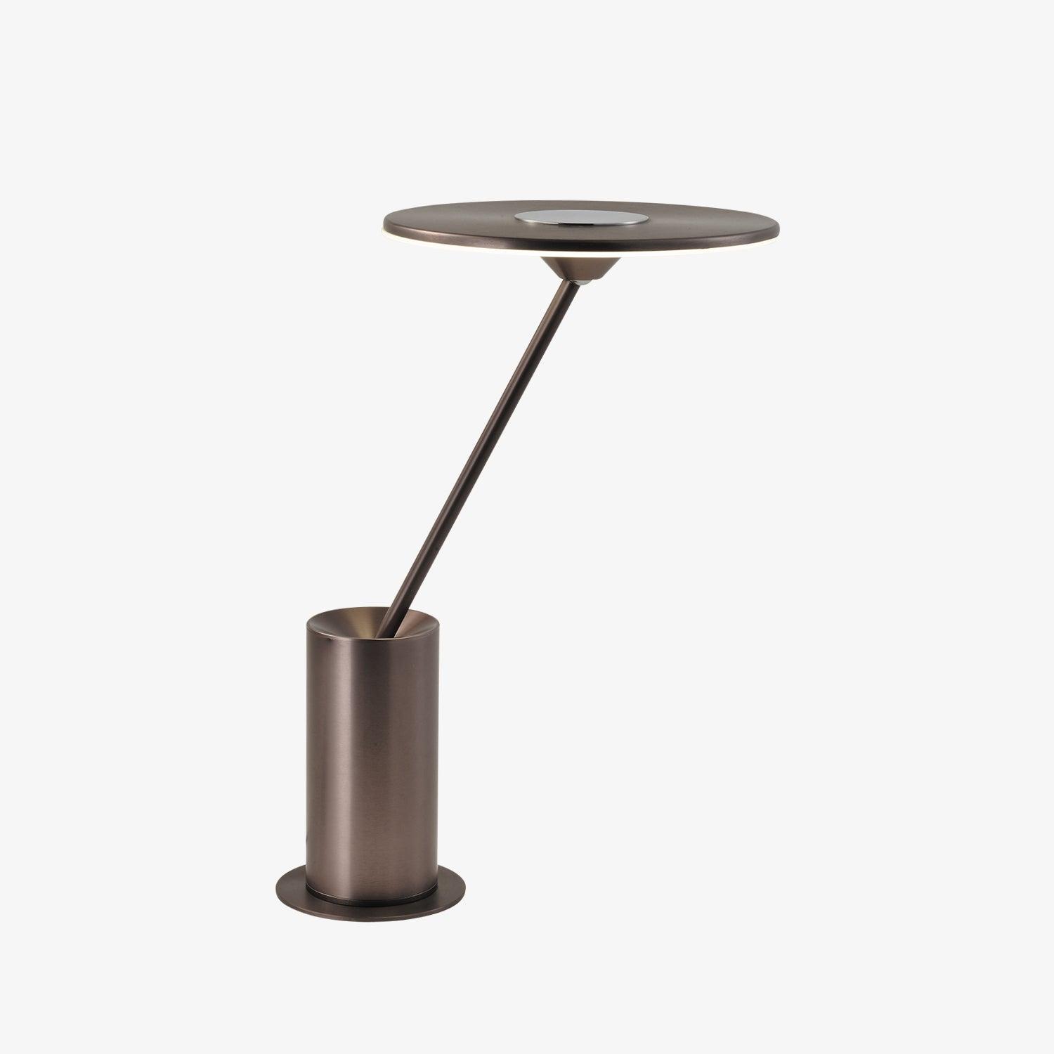 Modern Minimalist Adjustable LED Table Lamp with Stainless Steel Stem for Office and Desk