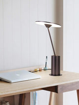 Modern Minimalist Adjustable LED Table Lamp with Stainless Steel Stem for Office and Desk