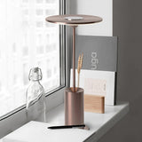 Modern Minimalist Adjustable LED Table Lamp with Stainless Steel Stem for Office and Desk