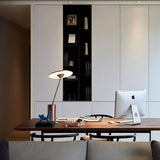 Modern Minimalist Adjustable LED Table Lamp with Stainless Steel Stem for Office and Desk