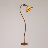 Elegant Lotus Leaf Floor Lamp Modern Resin Standing Light with Organic Design