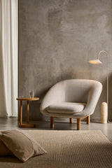 Arum Leaf Shaped Shade Standing Light with Elegant Marble Base for Modern Interiors