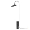 Arum Leaf Shaped Shade Standing Light with Elegant Marble Base for Modern Interiors